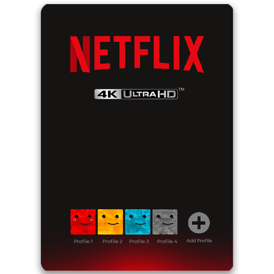 Netflix HD: 1-month, 5 Screens on your account